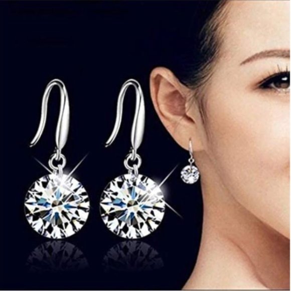 Jewelry - Swarovski Crystal 925 Sterling Earrings